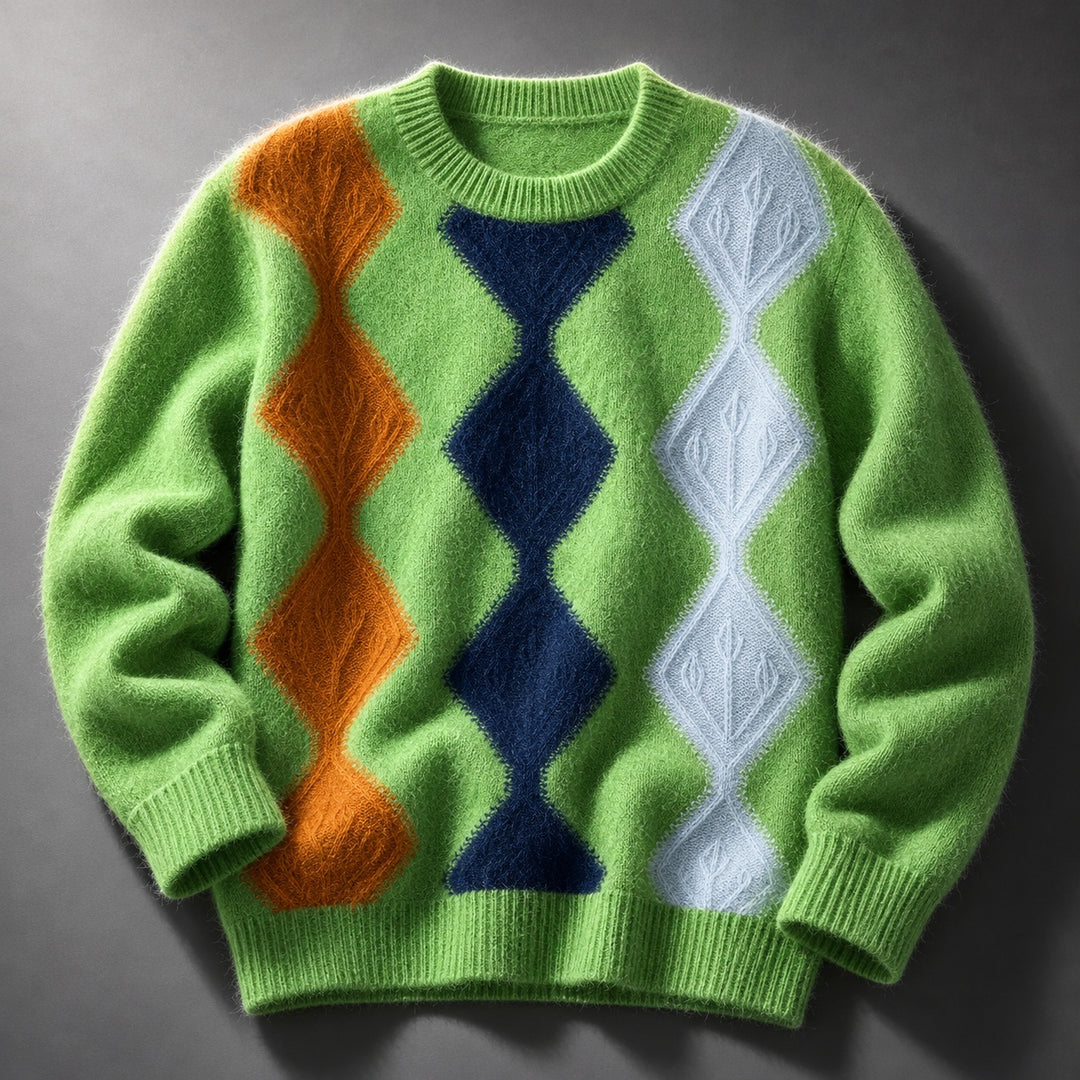 Ascot Argyle Knit Sweater — ce_soul_s1_01