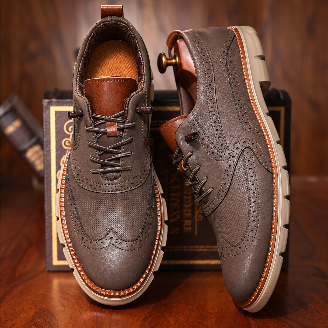 Ashford Brogue Wingtip Sneakers — ce_angle_01
