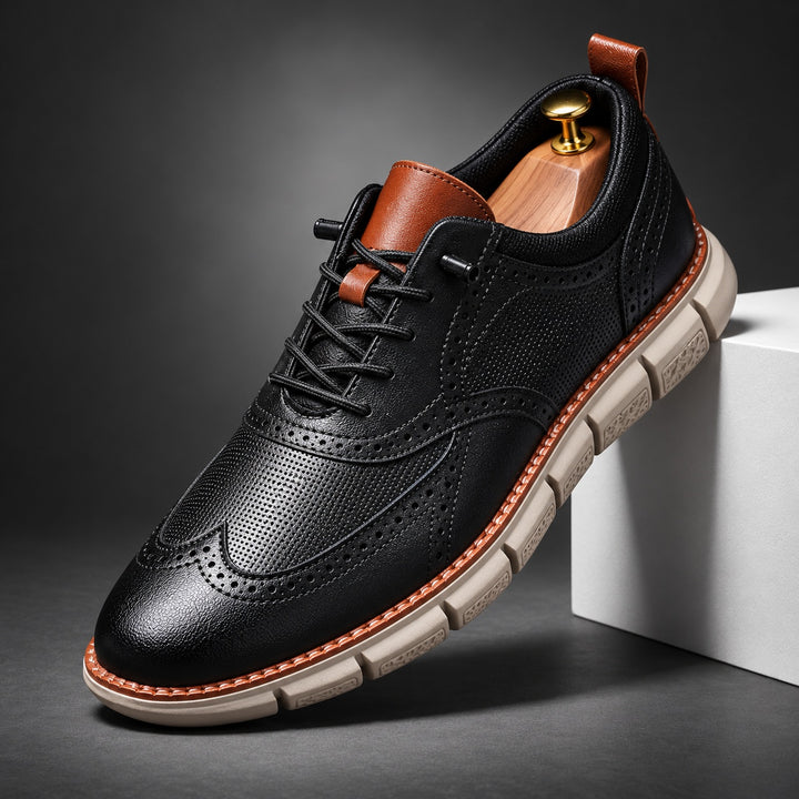 Ashford Brogue Wingtip Sneakers — ce_angle_01
