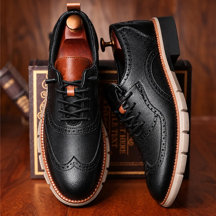 Ashford Brogue Wingtip Sneakers — ce_angle_01