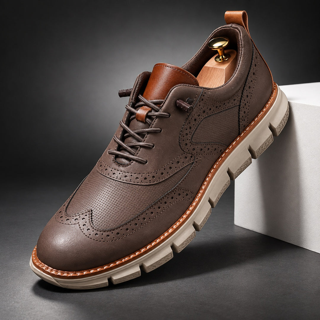 Ashford Brogue Wingtip Sneakers — ce_angle_01