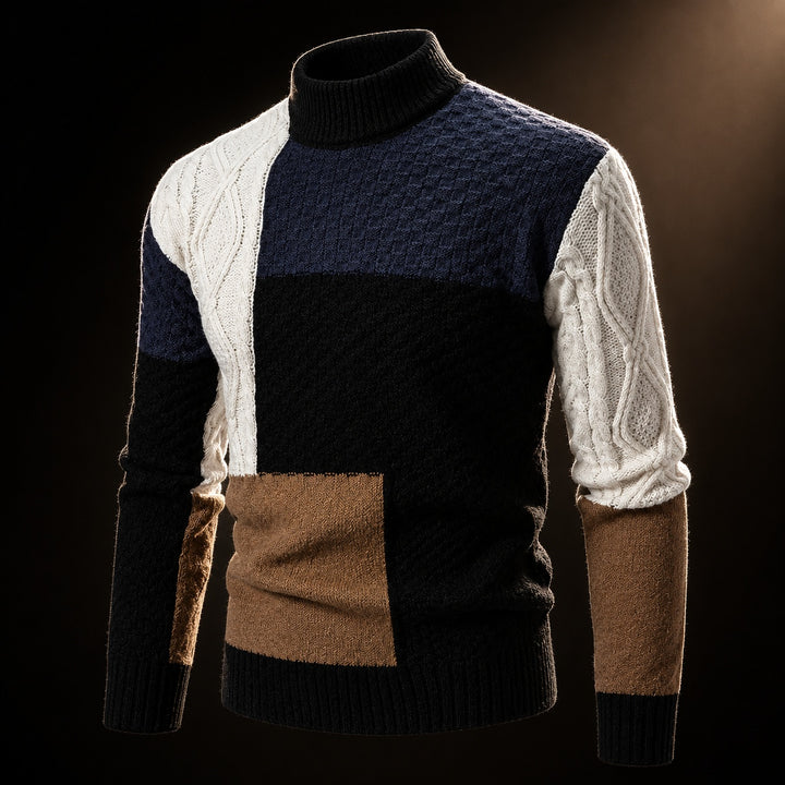 Ashland Patchwork Mock-Neck Sweater — ce_soul_s3_01
