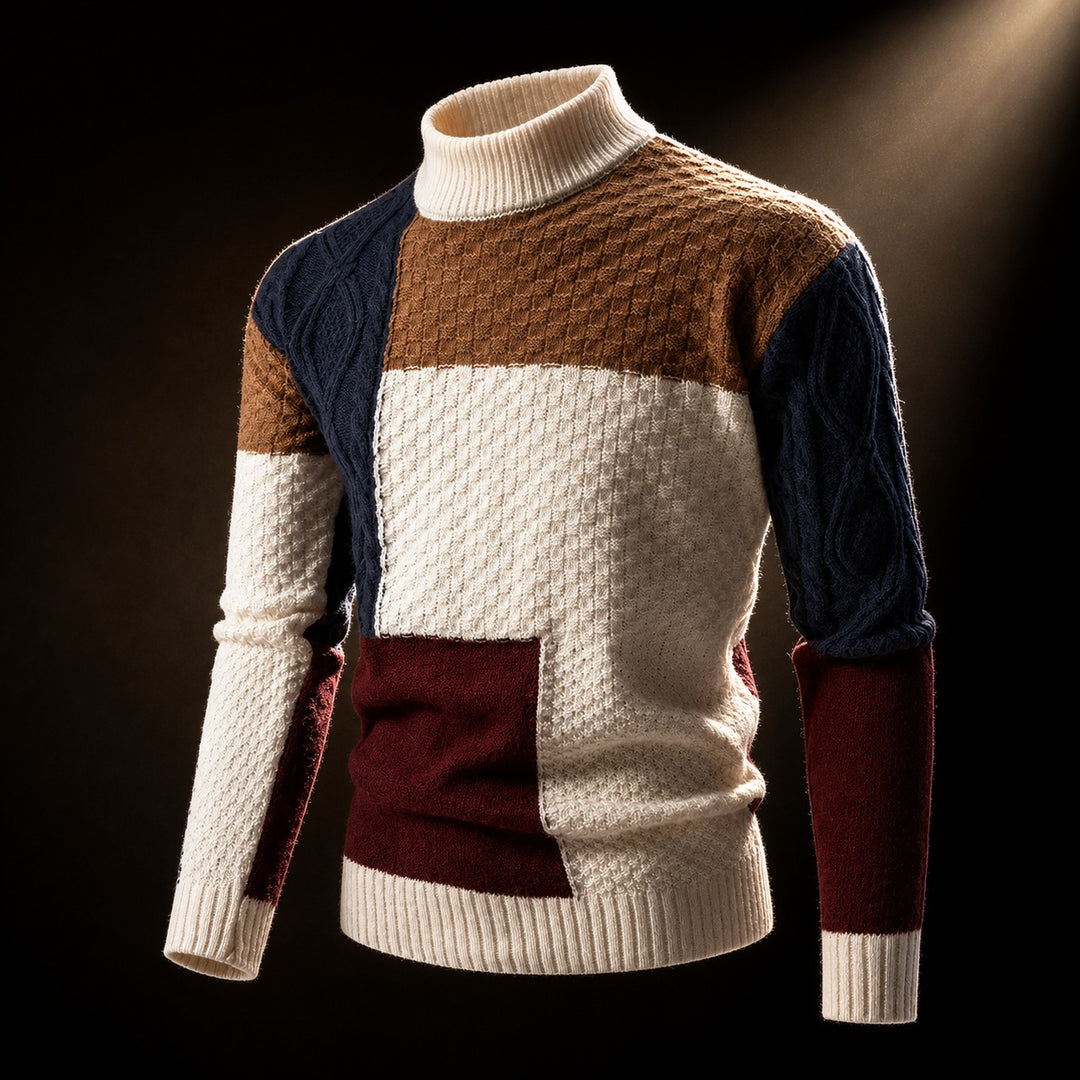 Ashland Patchwork Mock-Neck Sweater — ce_soul_s3_01
