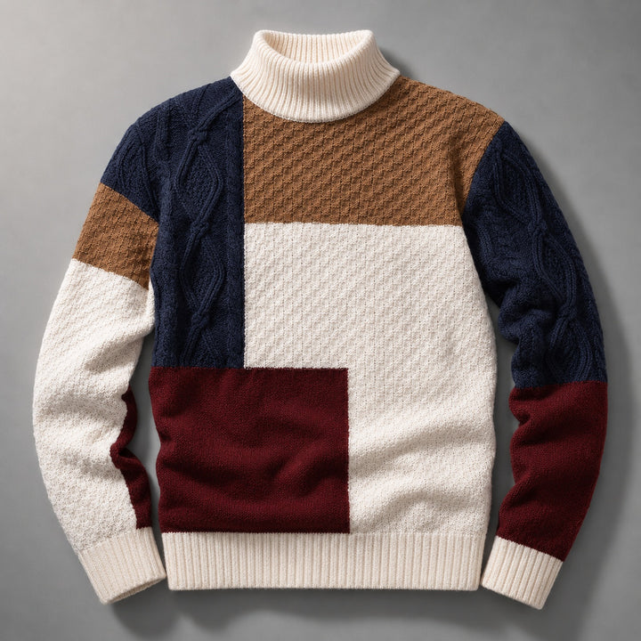 Ashland Patchwork Mock-Neck Sweater — ce_soul_s1_01