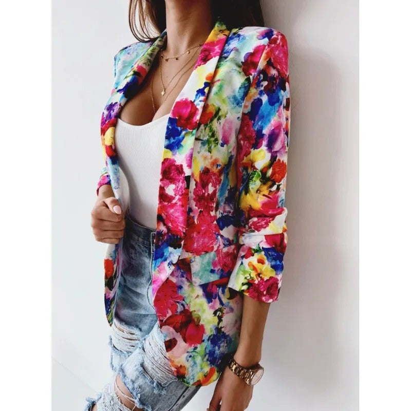 Acquerello Floral Blazer