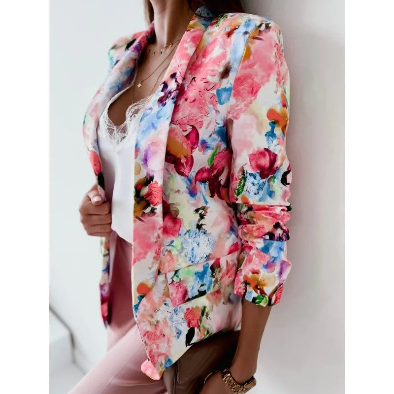 Acquerello Floral Blazer