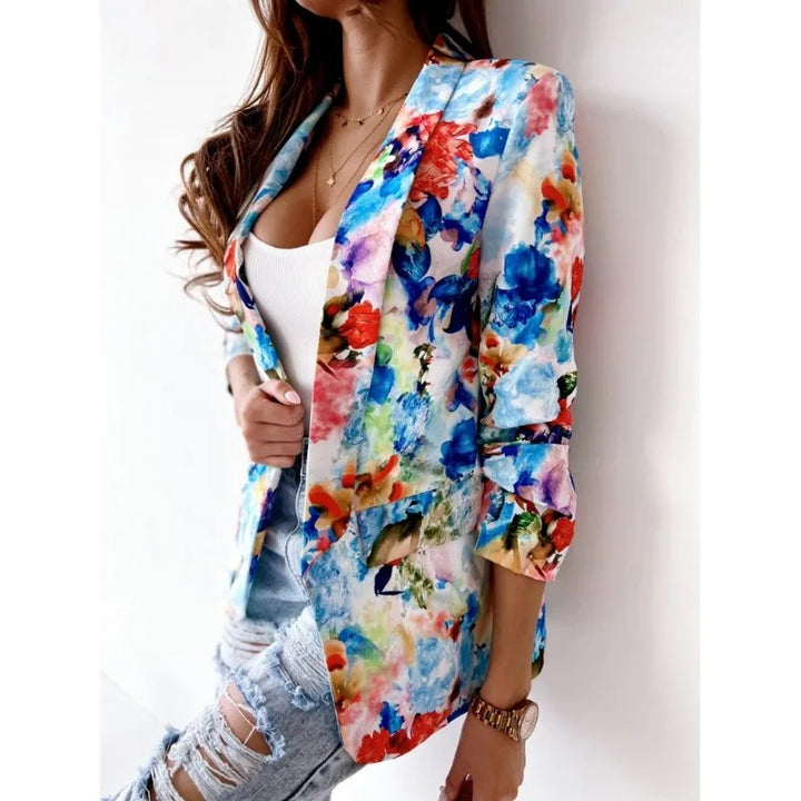 Acquerello Floral Blazer