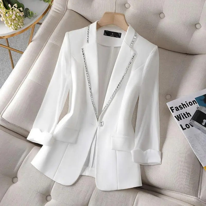Lumiere Crystal-Trim Blazer