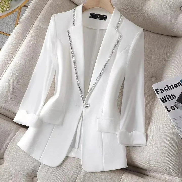 Lumiere Crystal-Trim Blazer