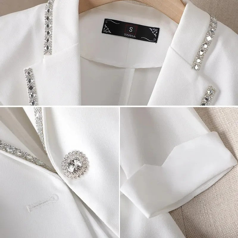 Lumiere Crystal-Trim Blazer