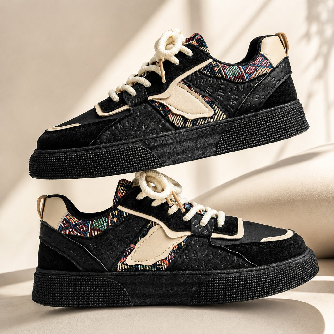 Bazaar Woven-Panel Sneakers — ce_metastatic_01