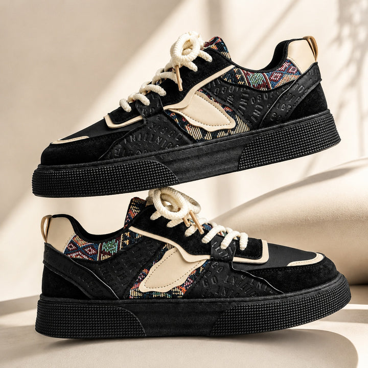 Bazaar Woven-Panel Sneakers — ce_metastatic_01