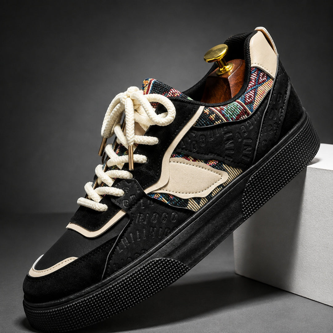 Bazaar Woven-Panel Sneakers — ce_angle_01