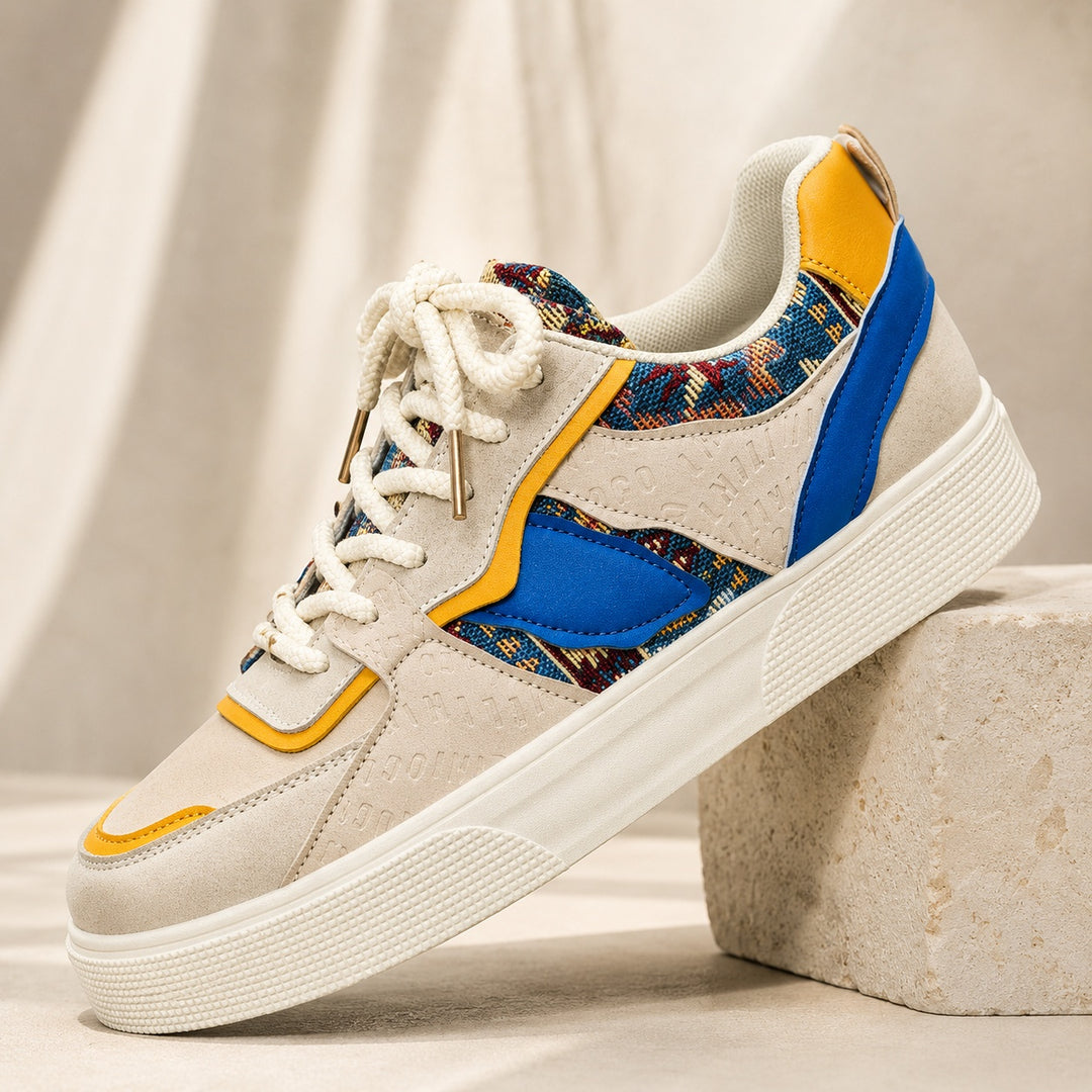 Bazaar Woven-Panel Sneakers — ce_metastatic_01