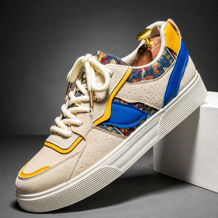 Bazaar Woven-Panel Sneakers — ce_angle_01