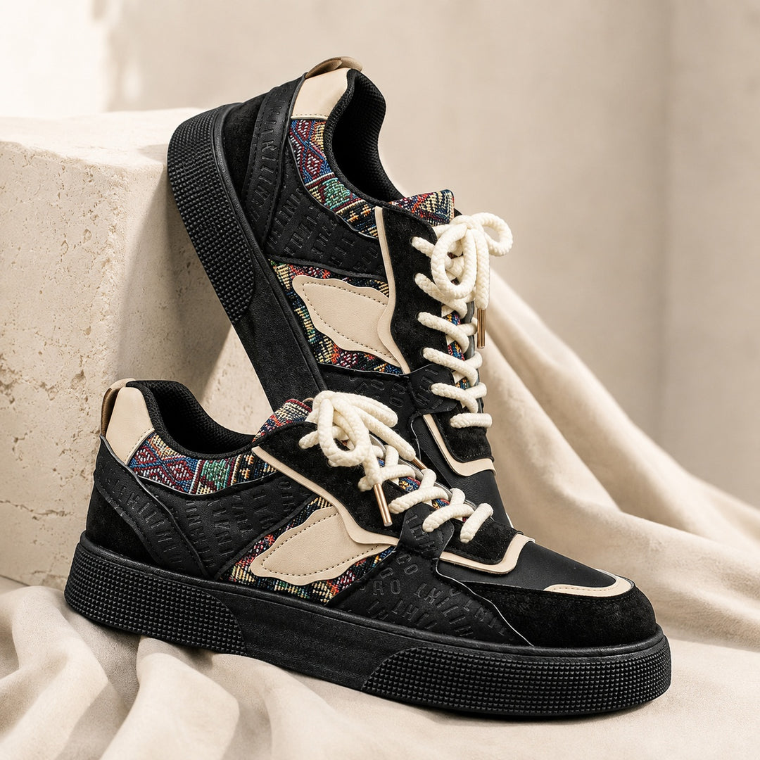 Bazaar Woven-Panel Sneakers — ce_metastatic_01
