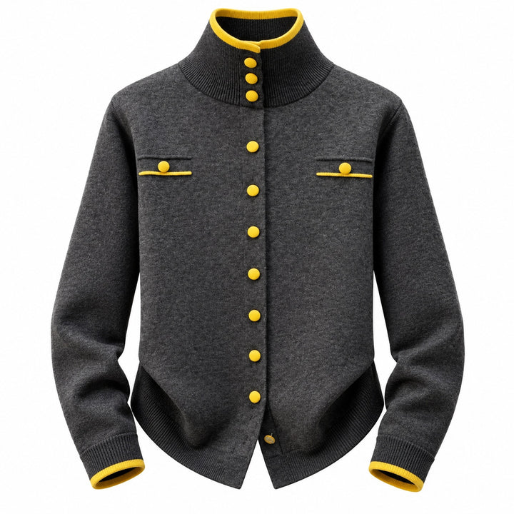 Beaudry Contrast Trim Cardigan — ce_wb_01