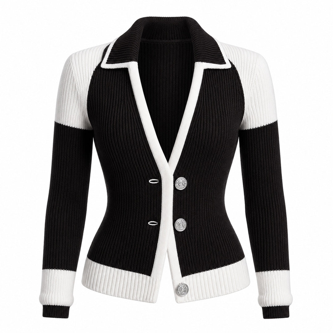 Bordino Contrast-Trim Knit Cardigan — ce_wb_01
