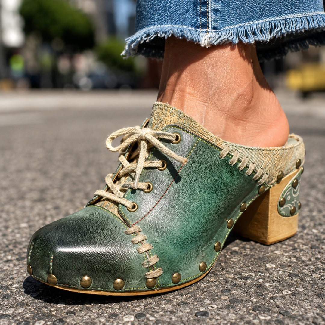 Bottega Studded Leather Clogs — ce_brooklyn_s2_01