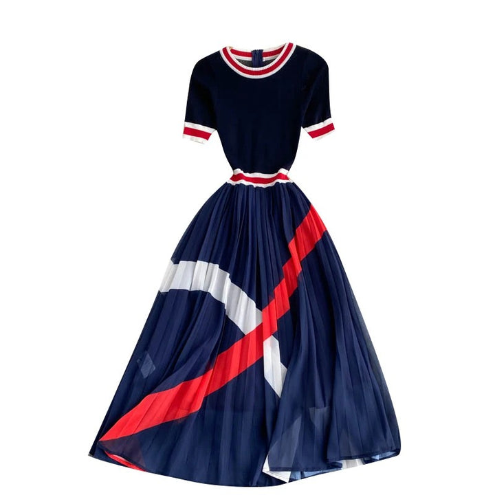 Regatta Striped Chiffon Dress