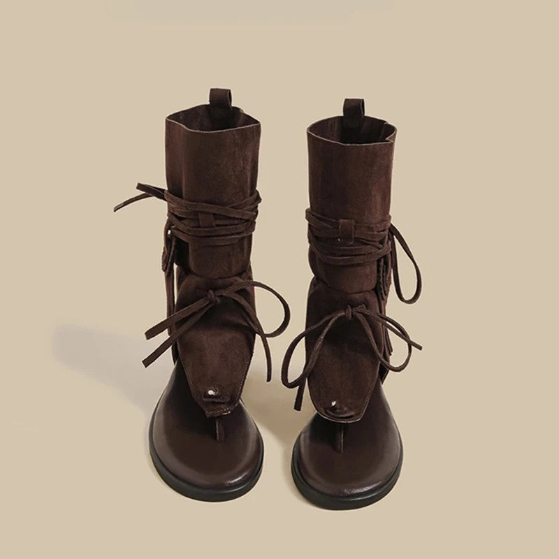 Caravan Fringe Gladiator Sandals