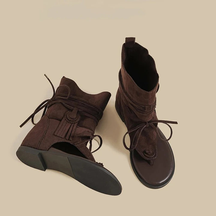 Caravan Fringe Gladiator Sandals