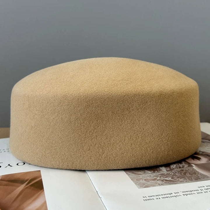Salon Wool Pillbox Hat