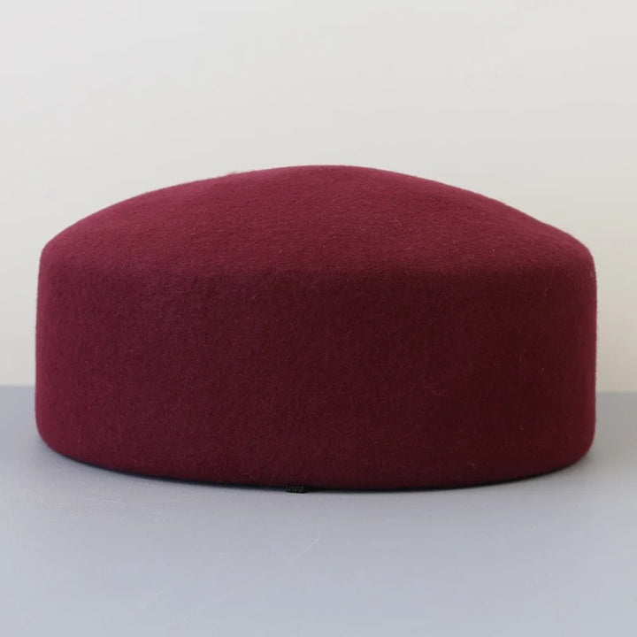 Salon Wool Pillbox Hat