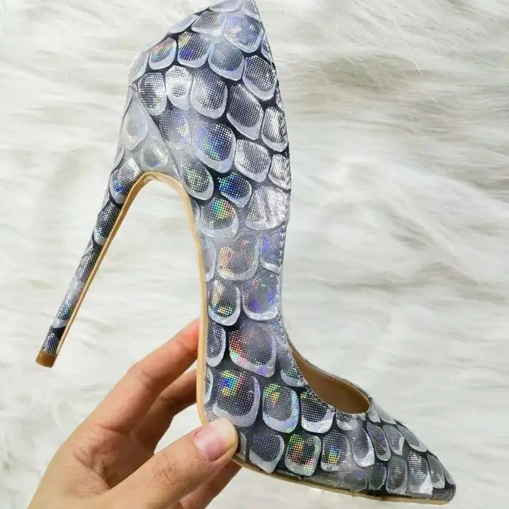 Sirena Scaled Stiletto Pumps