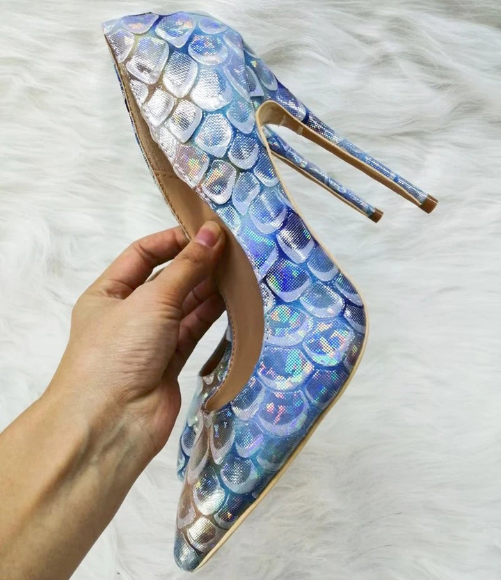 Sirena Scaled Stiletto Pumps