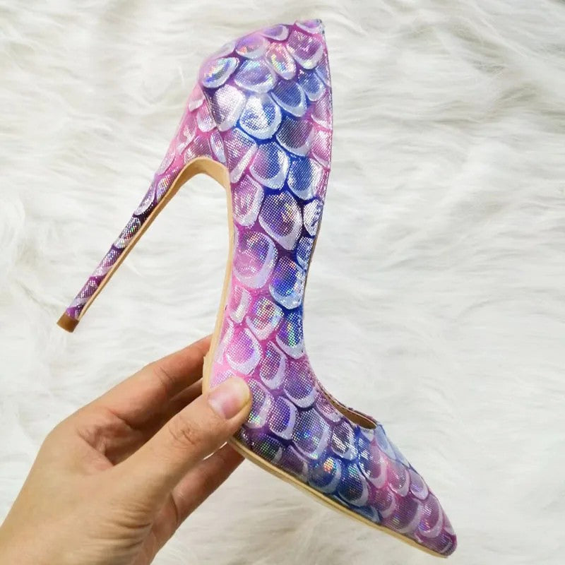 Sirena Scaled Stiletto Pumps