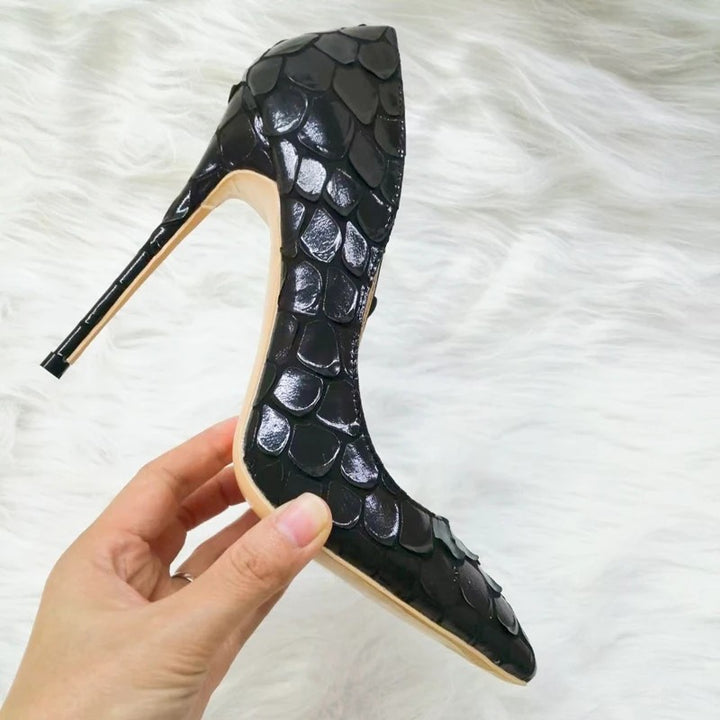 Sirena Scaled Stiletto Pumps