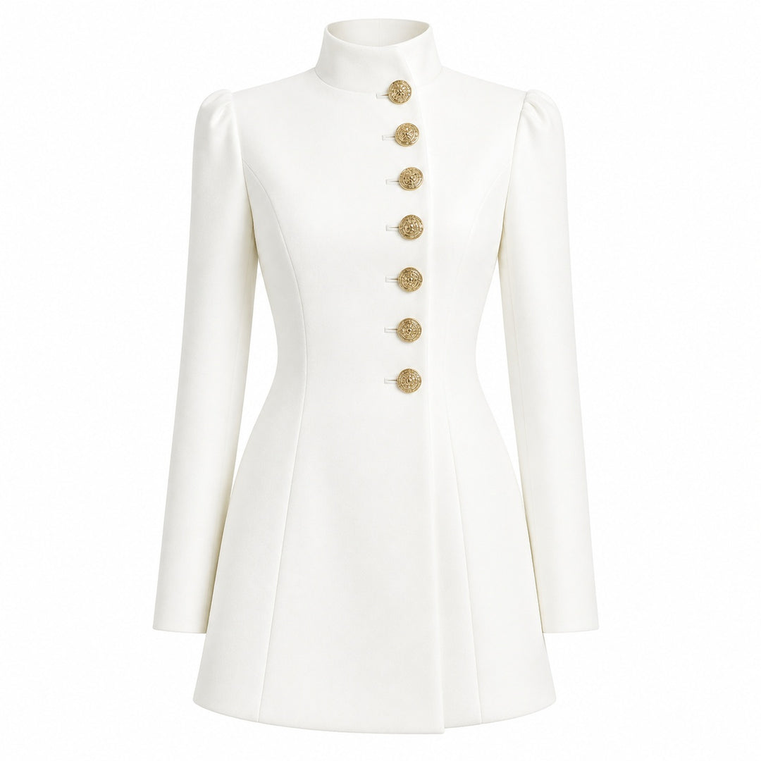 Cadenza Military Button Dress — ce_wb_01