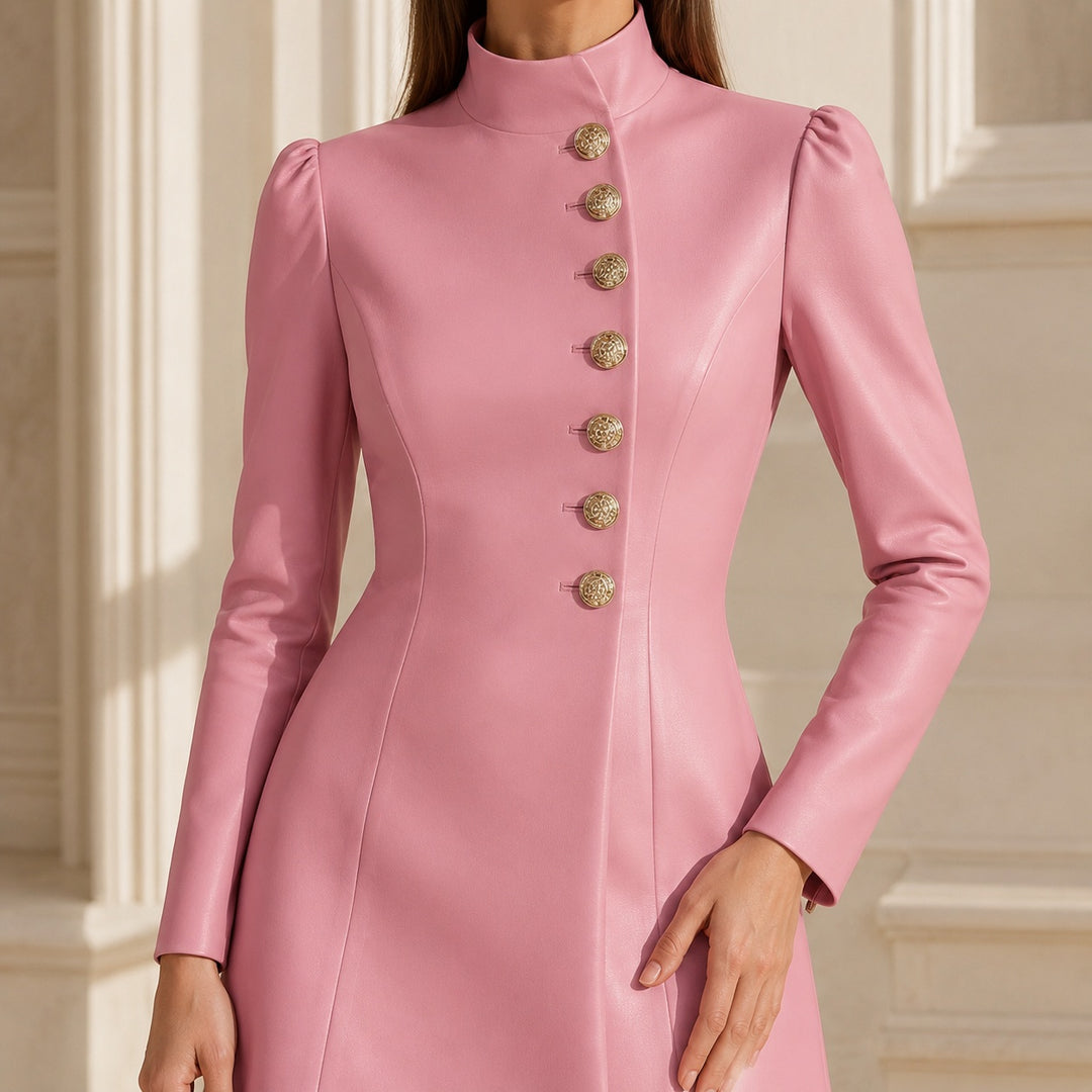 Cadenza Military Button Dress — ce_metastatic_01