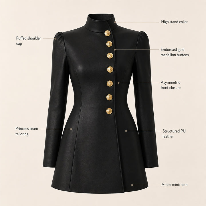 Cadenza Military Button Dress — ce_metastatic_01