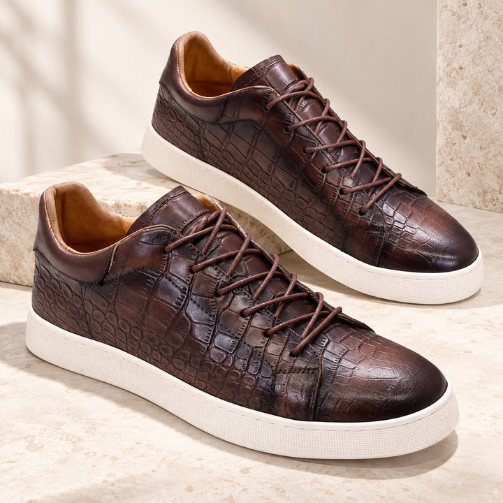 Caiman Croc-Embossed Sneakers — ce_metastatic_01