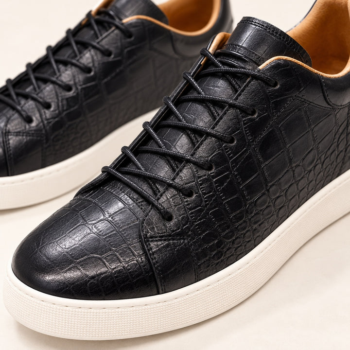 Caiman Croc-Embossed Sneakers — ce_metastatic_01