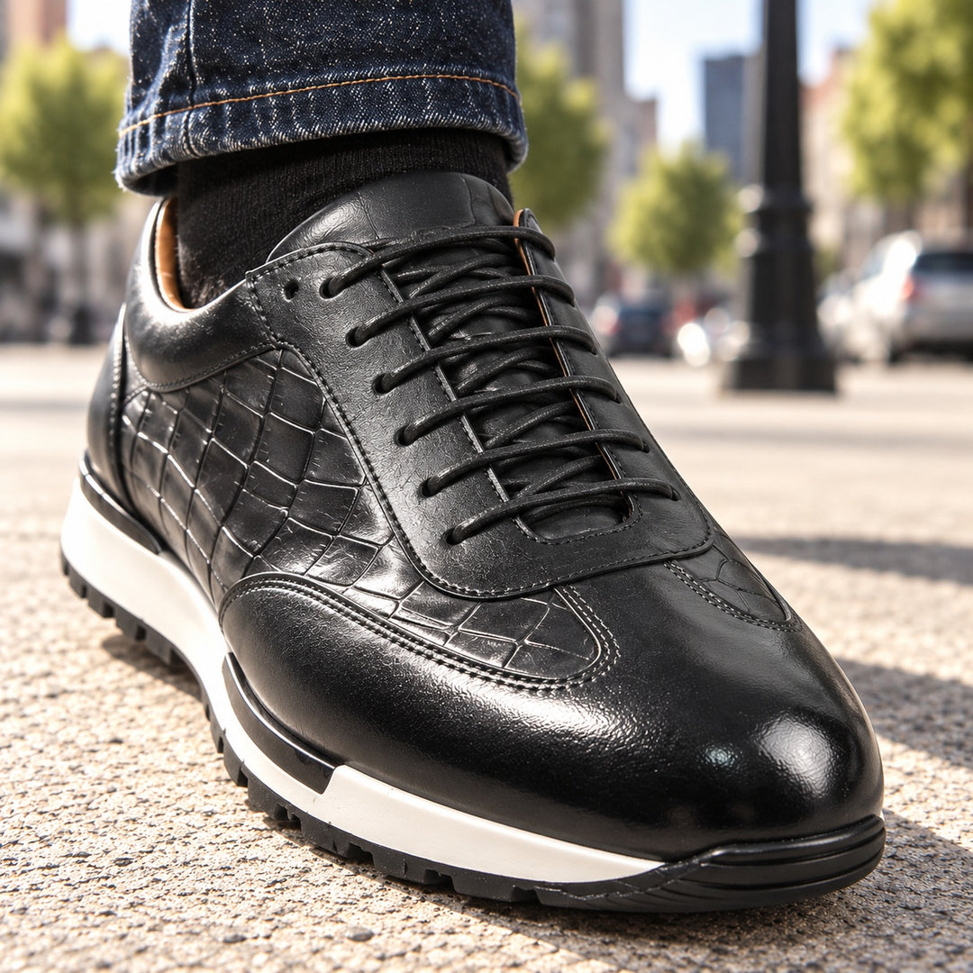 Caiman Croc Leather Sneakers — ce_metastatic_01