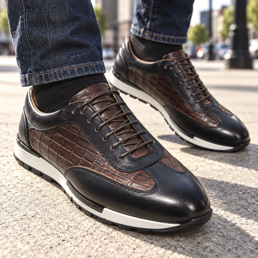 Caiman Croc Leather Sneakers — ce_metastatic_01