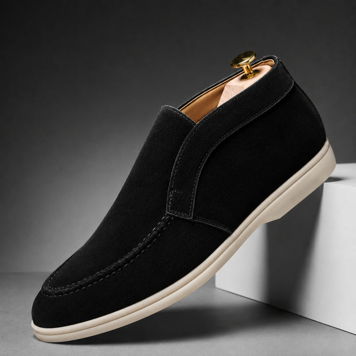 Camoscio Suede Slip-On Loafers — ce_angle_01