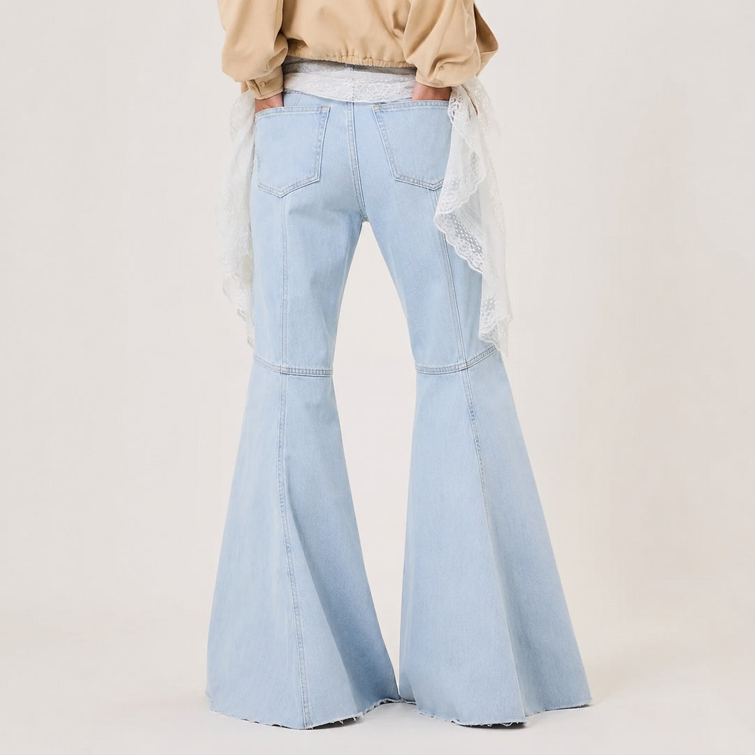 Campana Raw-Hem Flared Jeans — ce_pivot_back_01