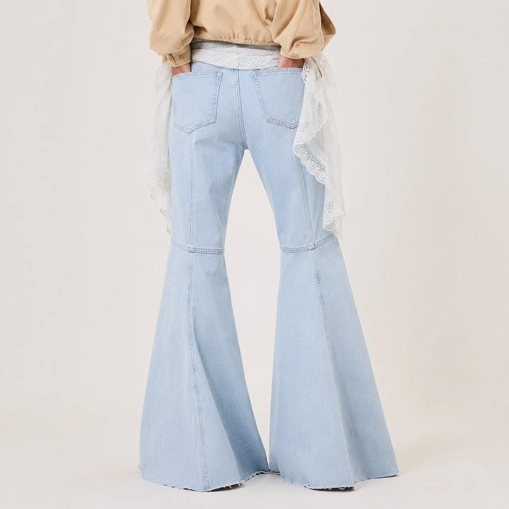 Campana Raw-Hem Flared Jeans — ce_pivot_back_01