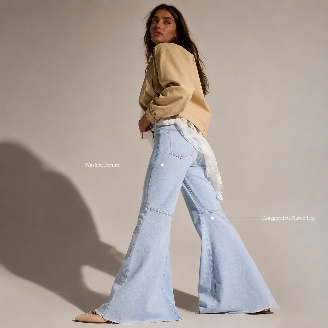 Campana Raw-Hem Flared Jeans — ce_metastatic_05