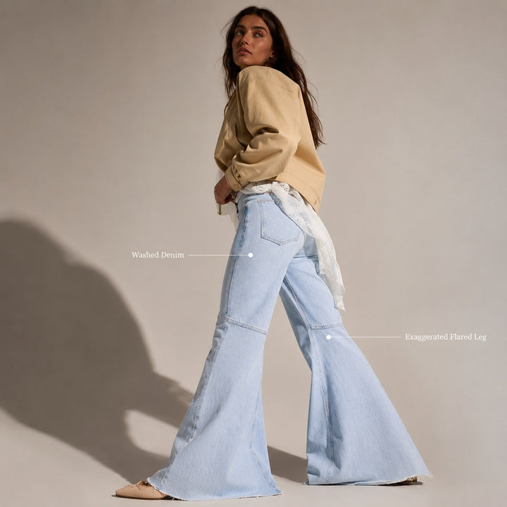 Campana Raw-Hem Flared Jeans — ce_metastatic_05