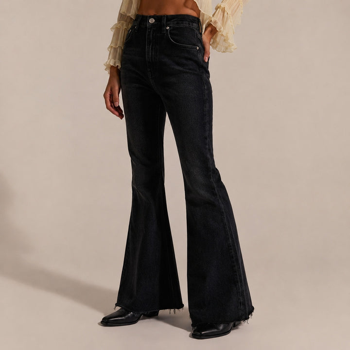 Campana Raw-Hem Flared Jeans — ce_pivot_side_01