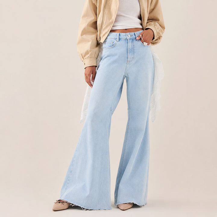 Campana Raw-Hem Flared Jeans — ce_pivot_front_02
