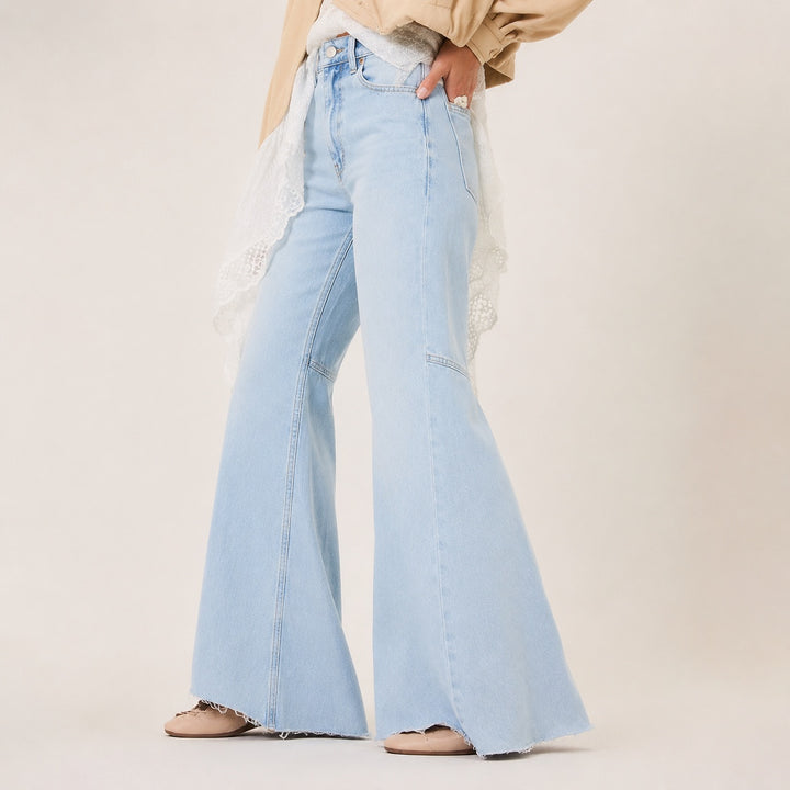 Campana Raw-Hem Flared Jeans — ce_pivot_side_02