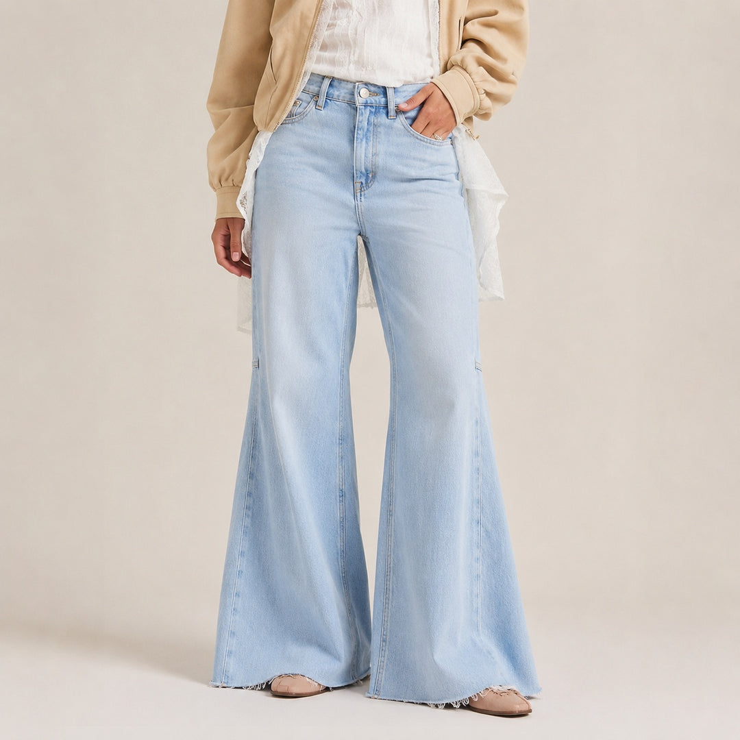 Campana Raw-Hem Flared Jeans — ce_pivot_front_03
