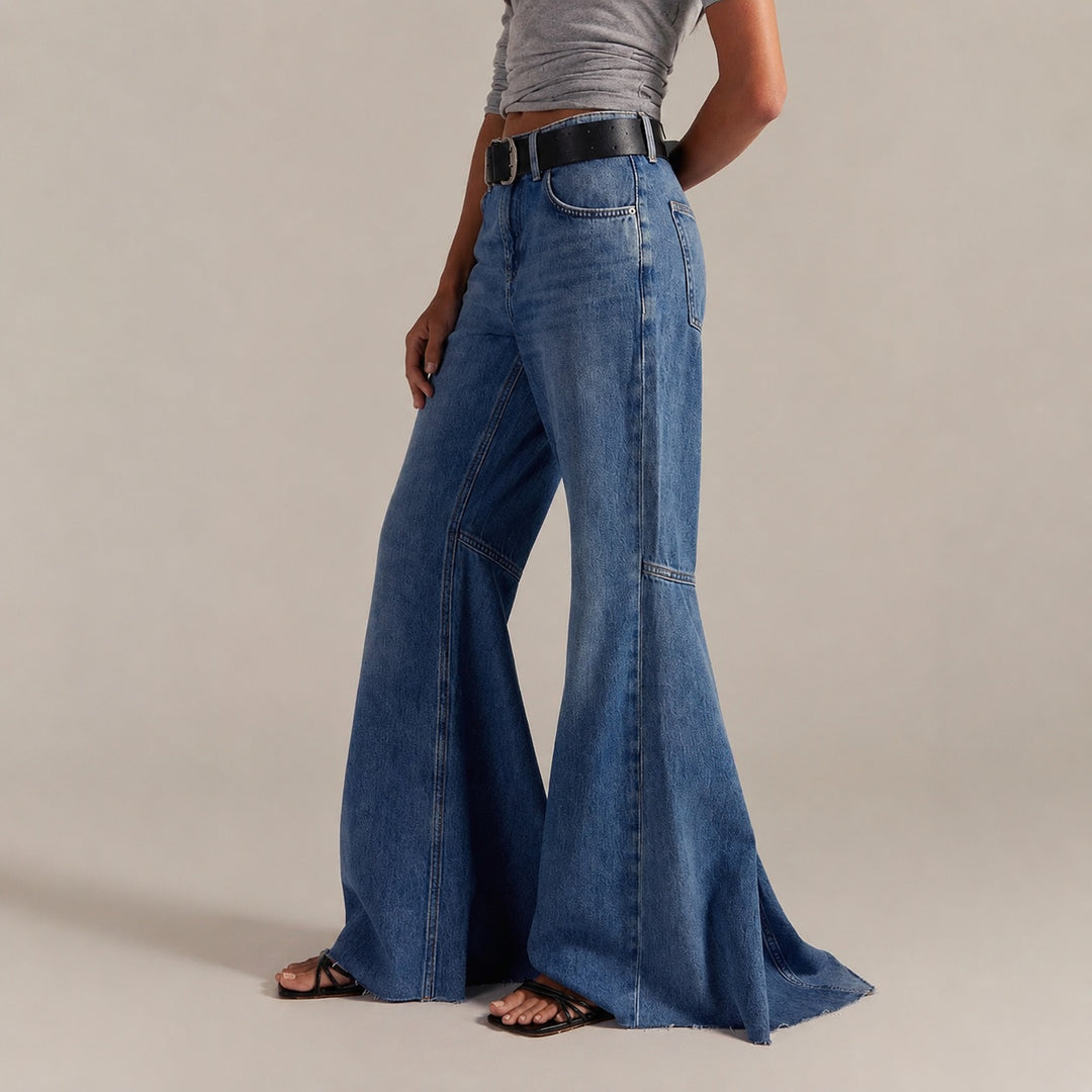 Campana Raw-Hem Flared Jeans — ce_pivot_side_04