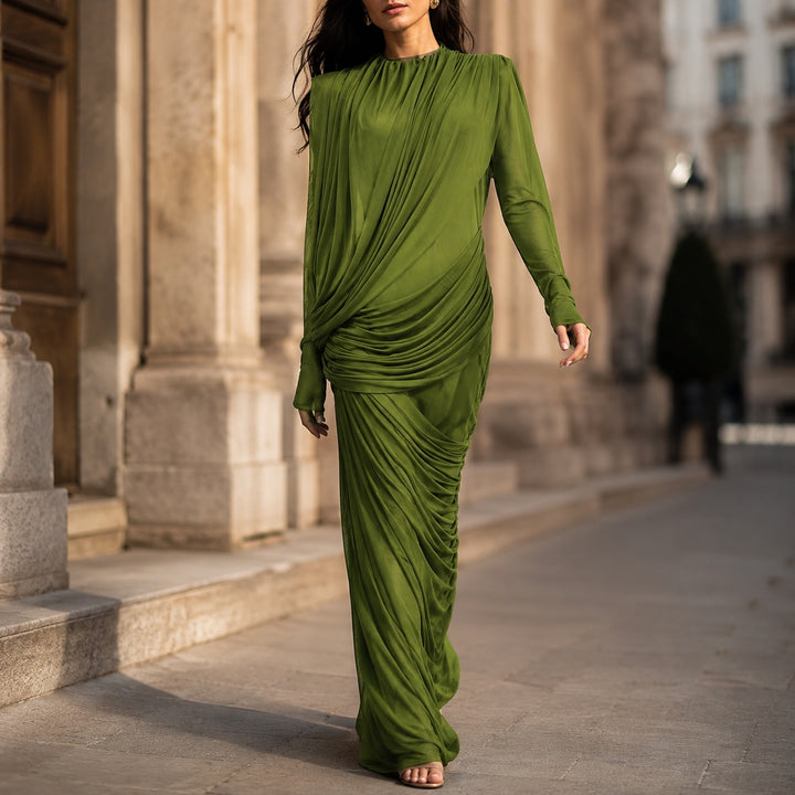 Cascata Draped Maxi Dress — ce_aub_01